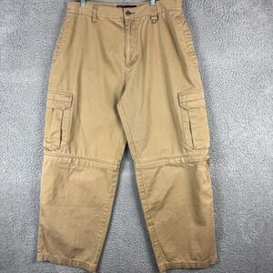 Bugle Boy Cargo Pants Mens 36 Zip Off Convertible Outdoor Hike 90s Y2K 34x29‎